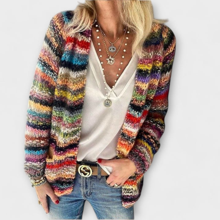 Birgitte - Bunt gestreifter Gilet