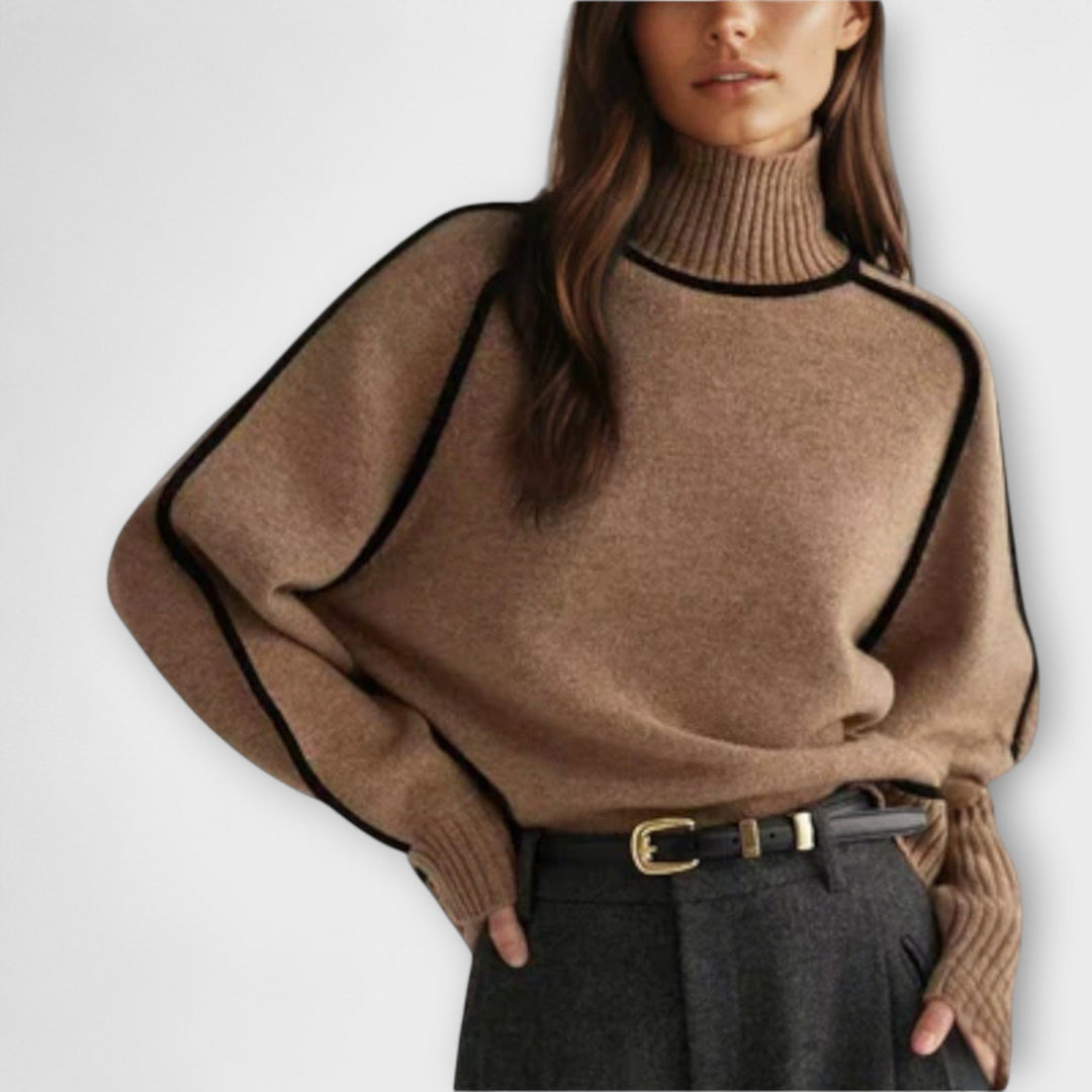 Emilie - Pullover mit Rollkragen aus weicher Wolle