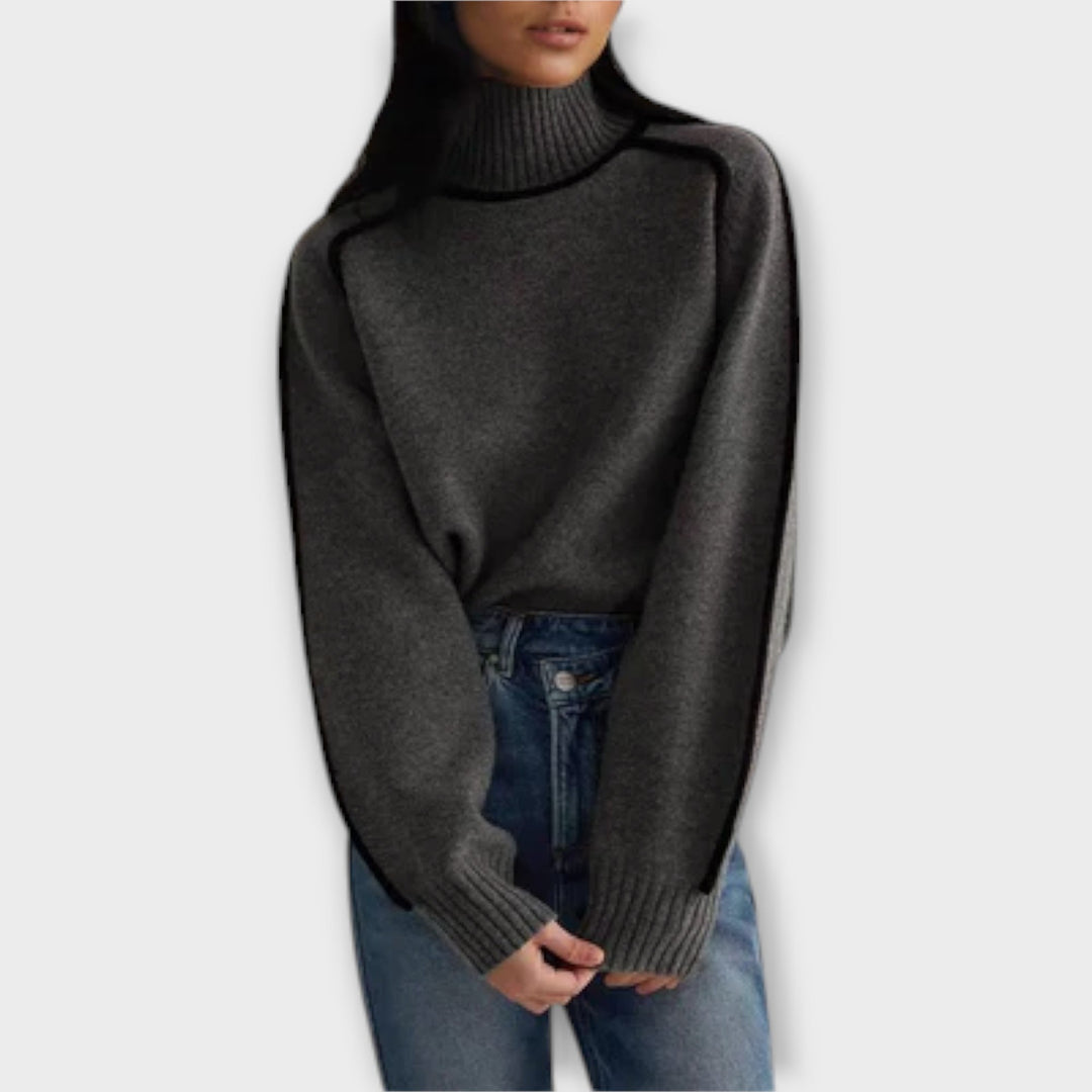 Emilie - Pullover mit Rollkragen aus weicher Wolle