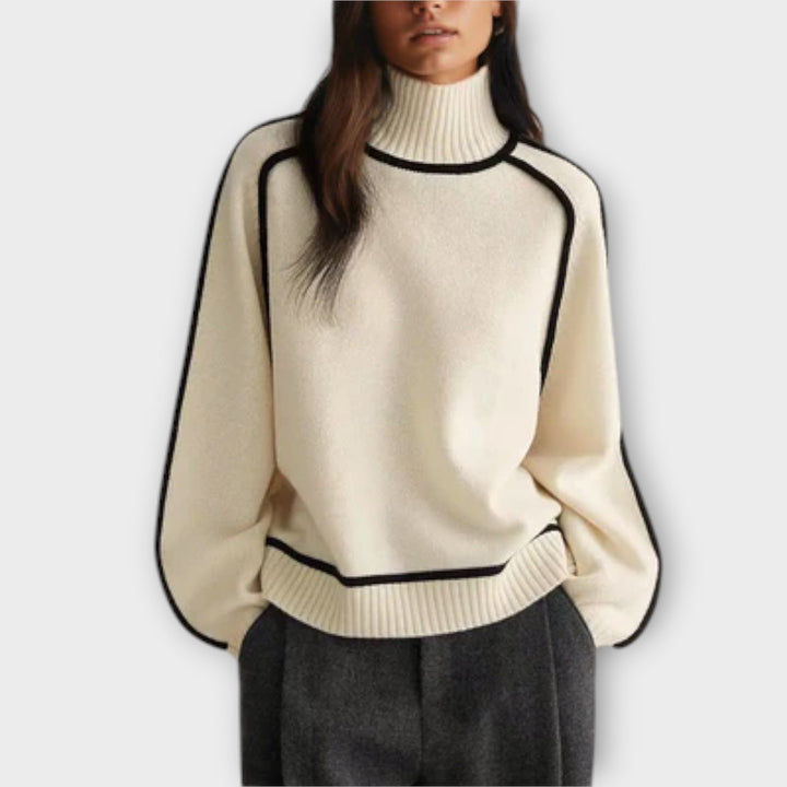 Emilie - Pullover mit Rollkragen aus weicher Wolle