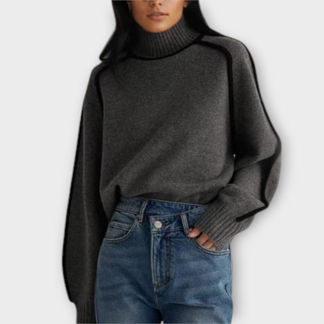 Emilie - Pullover mit Rollkragen aus weicher Wolle