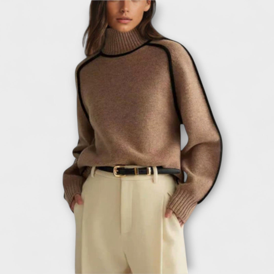 Emilie - Pullover mit Rollkragen aus weicher Wolle