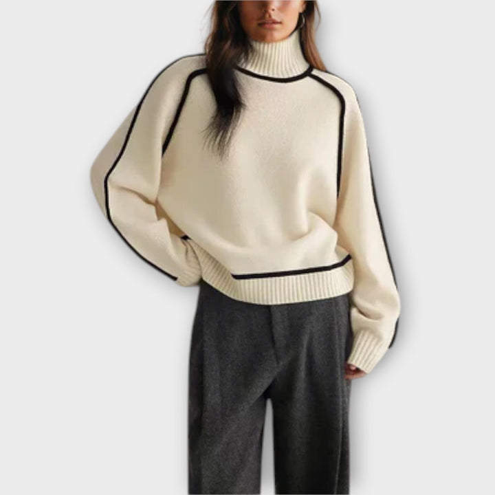 Emilie - Pullover mit Rollkragen aus weicher Wolle