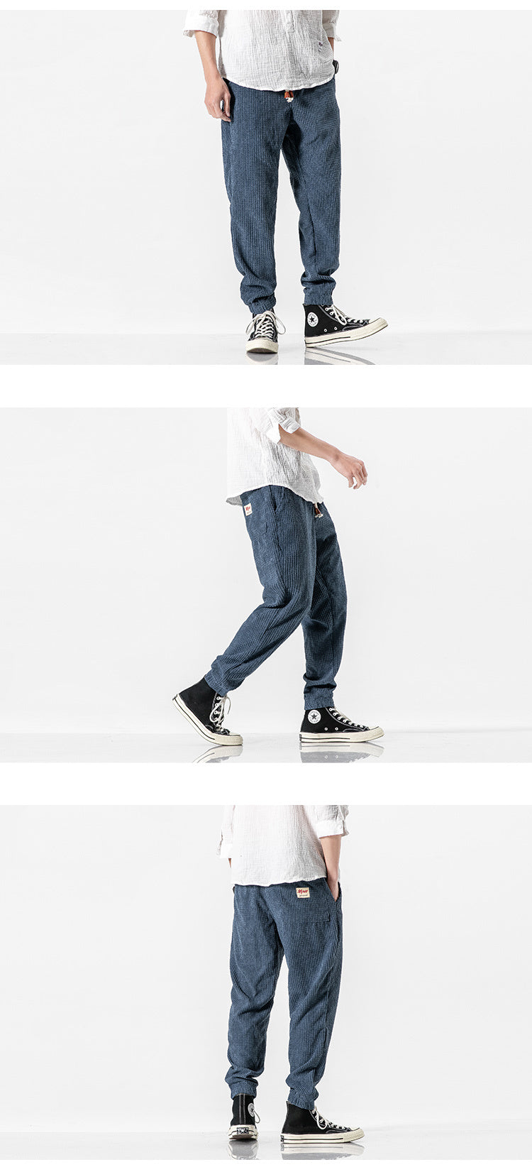 Sommerfeld™ | Herren Cordhose Jogger – Lockerer Schnitt, Kordelzugbund