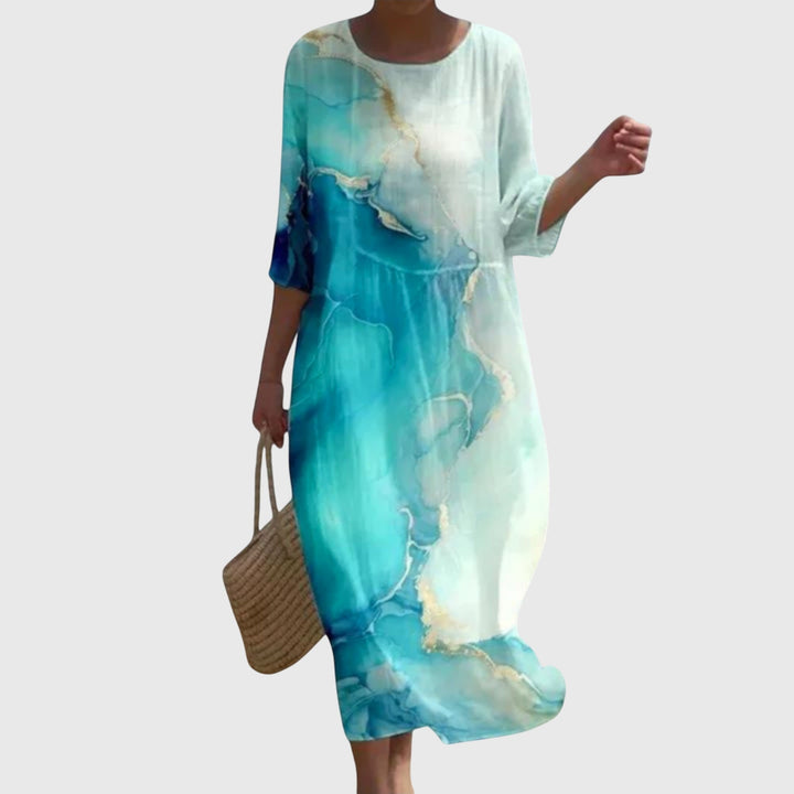Hayley™ | Elegantes Maxikleid mit floralem Muster
