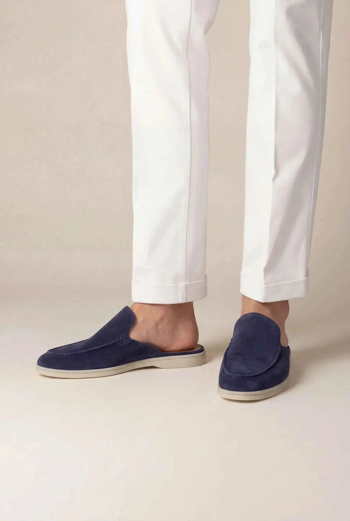Mule Yacht in Suède Blauw Navy