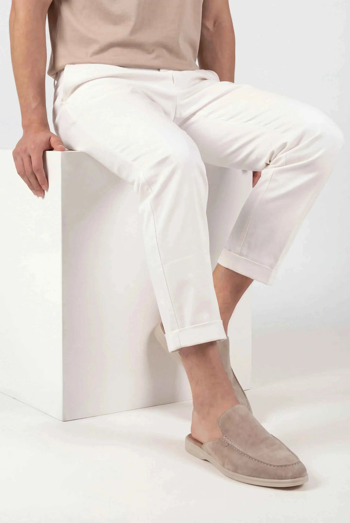 Mule Yacht in Suède Beige