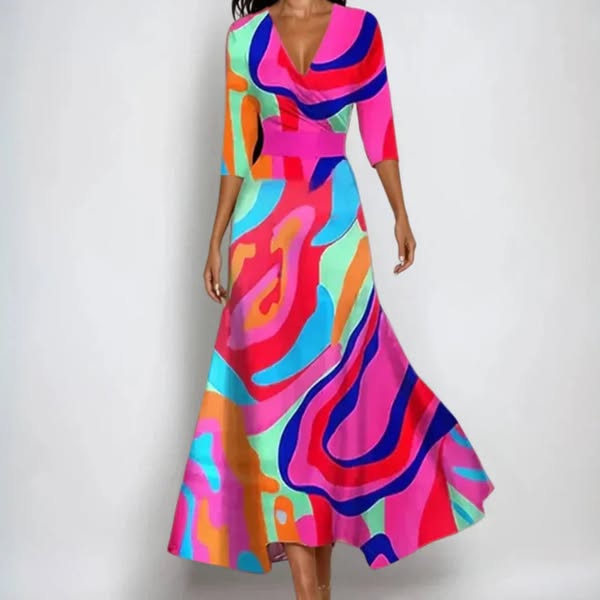 Emily | Elegantes Blumen Kleid