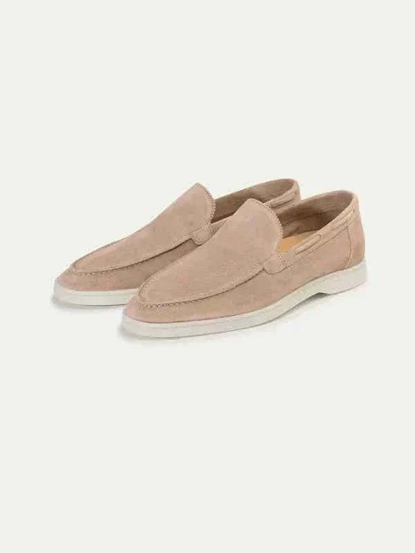 Klassischer Mokassin aus Beige Wildleder