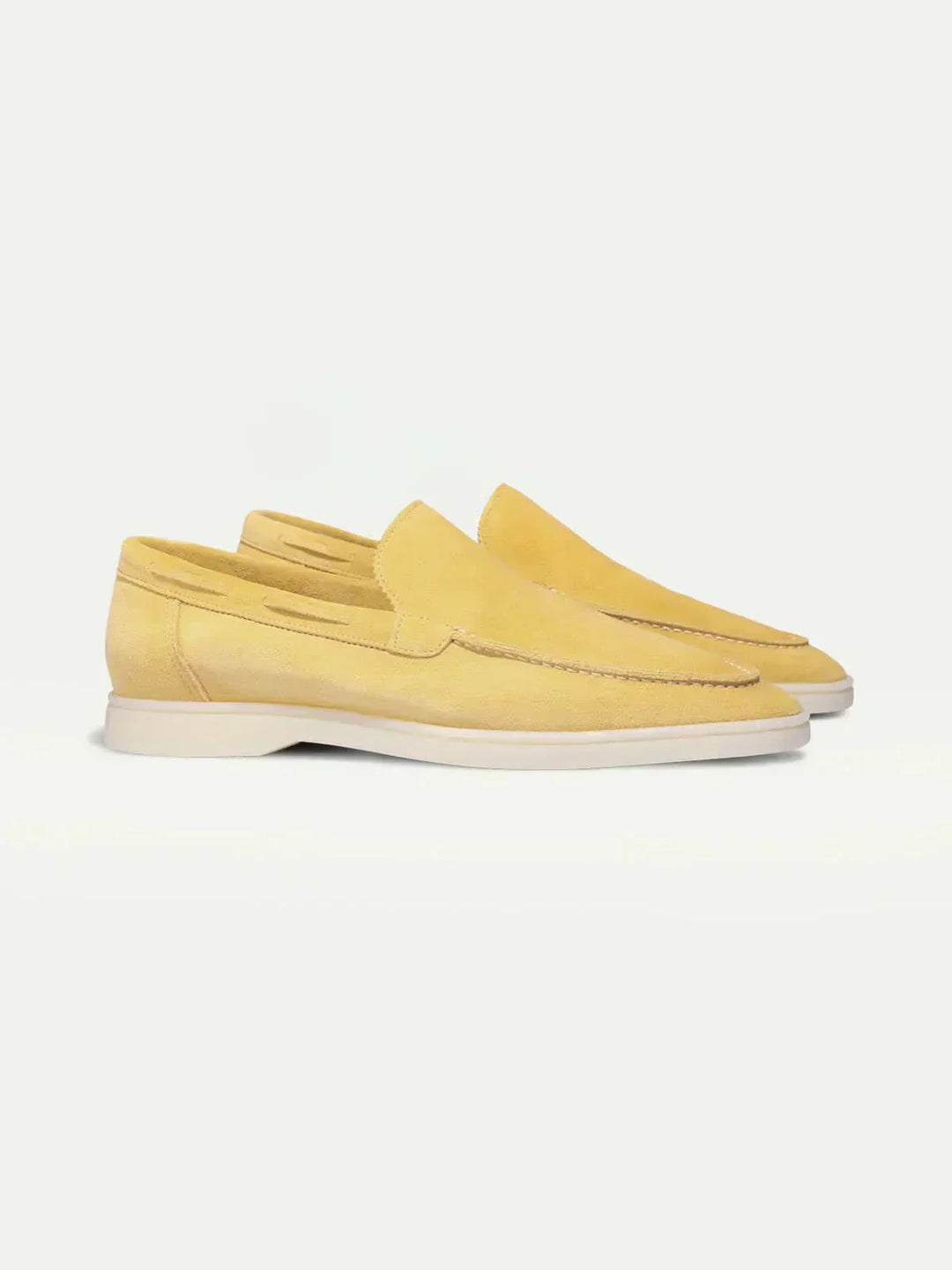 Klassischer Mokassin aus Gelbem Citrus-Suede