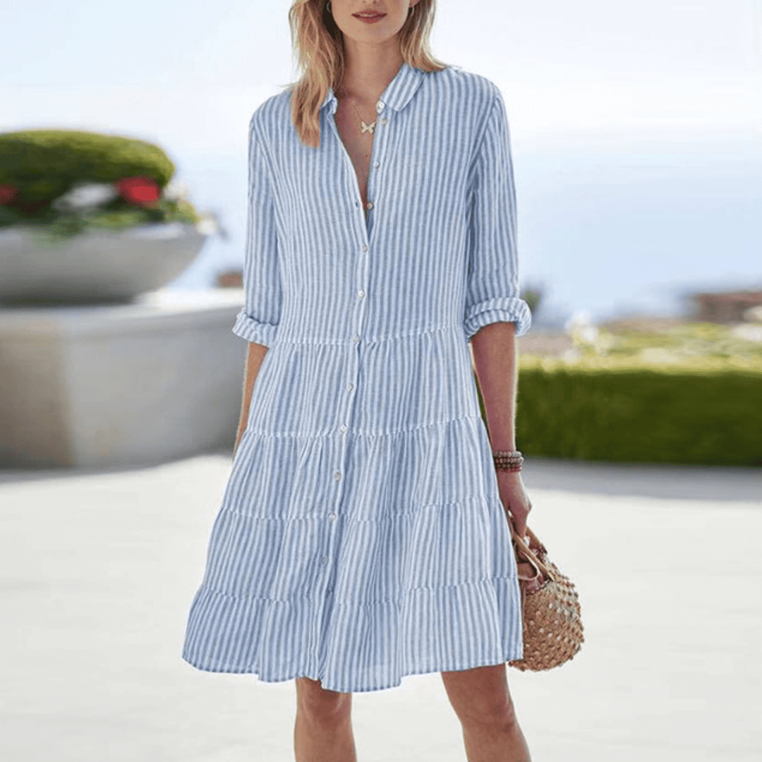 LOLITA | KURZES KÜSTENSTREIFENKLEID