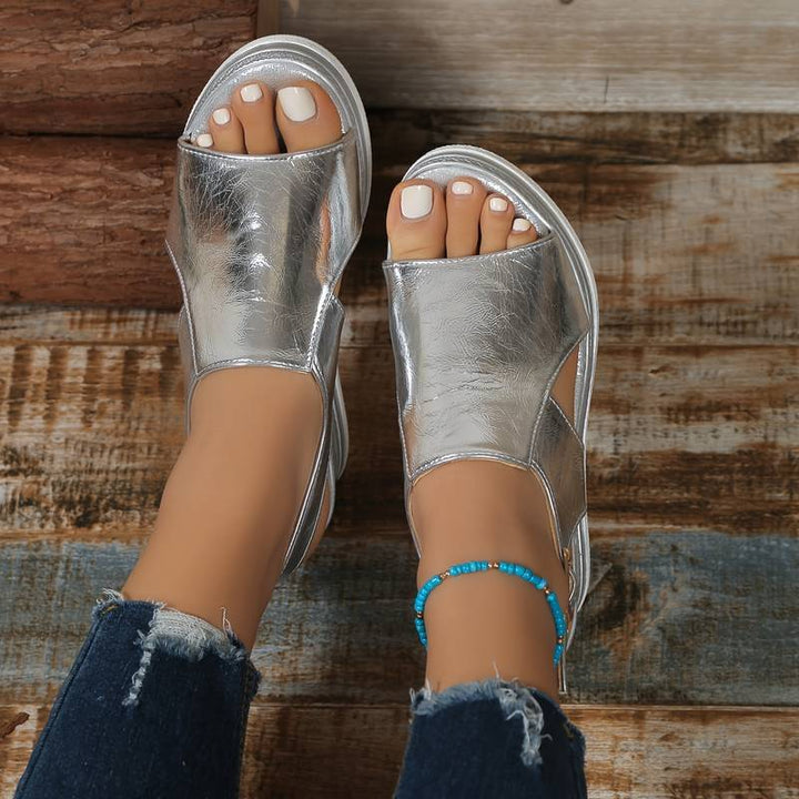 Baylie - Stilvolle Metall-Sandalen