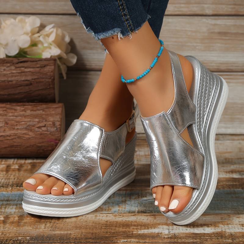 Baylie - Stilvolle Metall-Sandalen