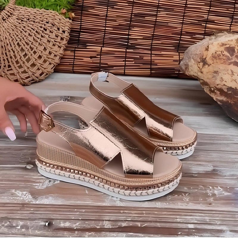 Baylie - Stilvolle Metall-Sandalen