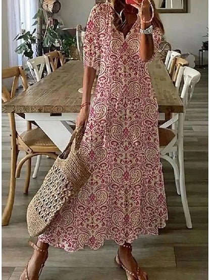 LUNA | BOHO-STIL MIDI-KLEID OHNE ANSTRENGUNG