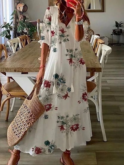 LUNA | BOHO-STIL MIDI-KLEID OHNE ANSTRENGUNG